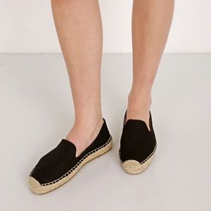 Soludos Black Espadrille Flats